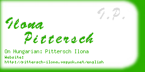 ilona pittersch business card